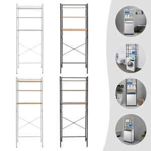 Bathroom Storage Shelf Freestanding Storage Rack Bathroom for Washing Machine - Picture 1 of 68