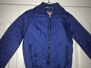 Vintage 70's Curly Top Inc. Boys Size S Royal Blue Vintage Kids Winter Coat - Picture 1 of 7