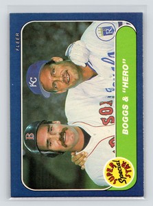 1986 Fleer #634  Wade Boggs / George Brett SSS