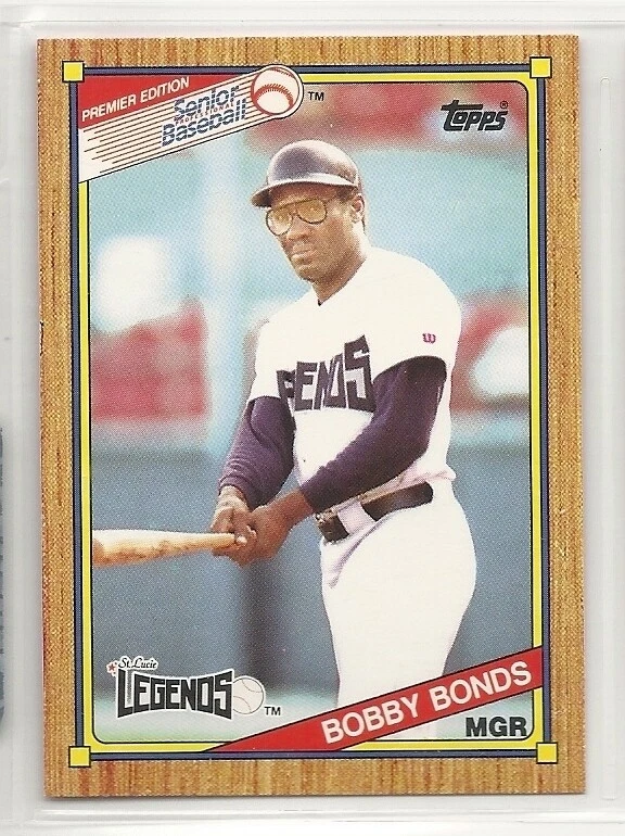 1989 Topps Senior Baseball - #40 - Bobby Bonds - St. Lucie Legends - Image 1 of 1