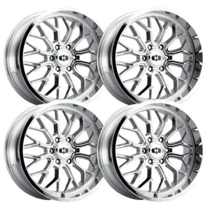 (Set-4) Vision Offroad 402 Riot 18x9 8x180 12mm Chrome Wheels Rims 18 inch - Picture 1 of 1