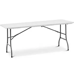 Gastro Klapptisch groß klappbarer Tisch draußen Falttisch Weiß 150 kg - Bild 1 von 8