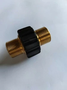 HD-Schlauchverbinder M22x1,5 AG passend für Kärcher Hochdruckreiniger - SW 27 - Bild 1 von 2