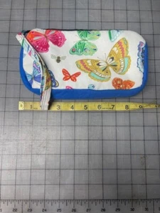 Schmetterling Frosch Clutch Geldbörse Kosmetiktasche Reißverschlusstasche Mädchen Preteen Teen - Bild 1 von 4