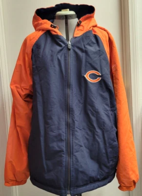 Reebok NFL Team Apparel Chicago Bears Reversible Jacket Mens Size XL Football - Image 1 of 4