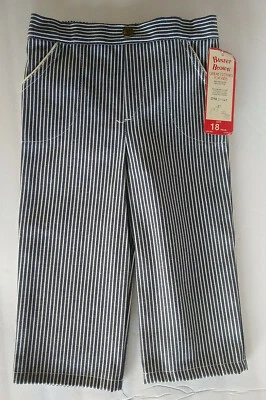 Vintage Buster Brown Toddler/Baby Pants Striped Blue/White 18 Months NWT - Image 1 of 4