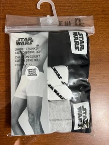 Paquete de 3 calzoncillos cortos de algodón elástico talla XL ropa interior para hombre H&M Star Wars - Imagen 1 de 2
