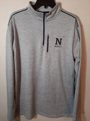 Para Hombres Coliseo Marina de los Estados Unidos 1/4 Cremallera Pullover Camisa Chaqueta Talla Med, con Bolsillo con Cremallera-¡EXCELENTE ESTADO! Foto 1 de 3