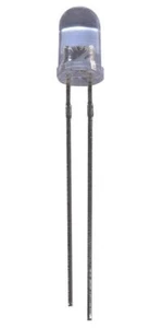 5mm Warm White LED, Water Clear, 18mA, 3.4V, Pack of 10 - PSG91879 - Picture 1 of 2