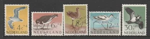 NETHERLAND - 1961 CULTURAL & SOCIAL RELIEF Fund set of 5 VFU - BIRDS , Wildlife - Bild 1 von 1