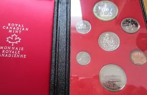 1973 Canada Double Dollar Prestige Set. 7 Coins Cent to Silver Dollar Mint Set - Picture 1 of 3