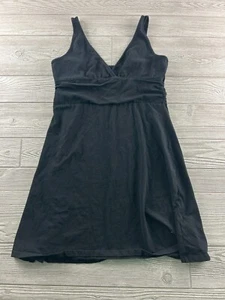 Patagonia Dress Womens L Black Knit Organic Cotton Blend A Line Boho - Picture 1 of 7