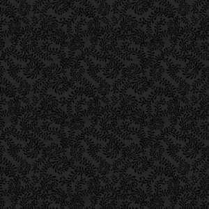 Wilmington Prints – Essentials Basics – Swirling Leaves – Black - Picture 1 of 2