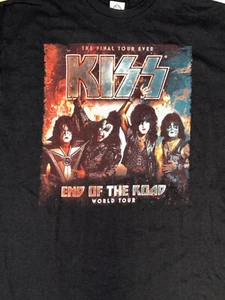 Collectible Kiss The Final Tour Ever End Of The Road World Tour T-Shirt - Picture 1 of 9