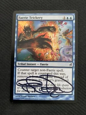 MTG Magic Signed Artist Proof Faerie Trickery X1 Lorwyn Terese Nielson - Image 1 of 2