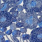 4 Paper Lunch Napkins/Decoupage/Craft/Dining/Blue & White Abstract Flower S214