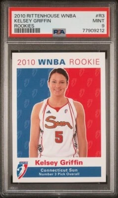2010 Rittenhouse WNBA Rookie Kelsey Griffin  PSA 9 Nebraska Cornhuskers - Image 1 of 2