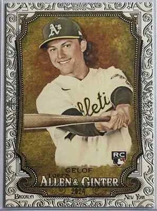 2024 Topps Allen & Ginter ZACK GELOF RC Foil Filigree -OAKLAND ATHLETICS- #82 - Picture 1 of 2