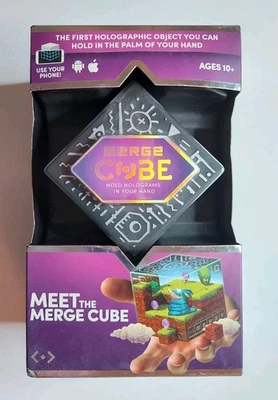 Merge Cube: hologramas AR/VR em sua mão brinquedo de jogo virtual Android iPhone lacrado  - Imagem 1 de 4