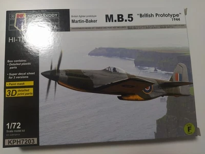 Martin-Baker M.B.5 'British Prototype' 1 ,1:72-Kovozavody Prostejov(S.TRACCIATA) - Immagine 1 di 4