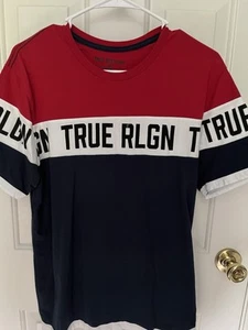 T-Shirt True Religion "Red, White, Blue, Size M/M Men's World Tour - Picture 1 of 14