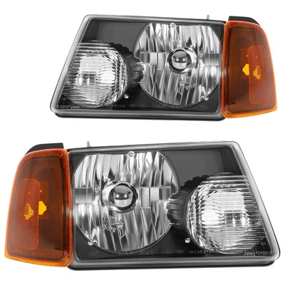 Headlights Clear Lamp Assembly For 2001-2011 Ford Ranger Pair - Image 1 of 4