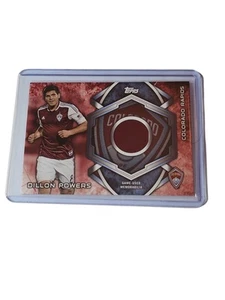 🔥DILLON POWERS 2014 Topps MLS Kits Game Used PATCH Soccer Card COLORADO RAPIDS - Picture 1 of 2