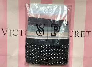 NEW Victoria's Secret 7-Pack Cotton High Leg Brief Panties Pink Black Gray L - Picture 1 of 3