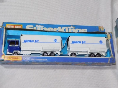 Matchbox Superkings K-21 Ford Transcontinental Santa Fe DOUBLE TRAILER TRUCK - Image 1 of 4