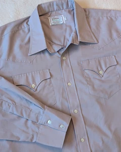 H Bar C California Ranchwear Vintage 70er grau Western Knopfleiste Gr. XL USA - Bild 1 von 10