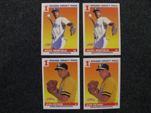 1991 SCORE 1ST ROUND DRAFT PICK Marc Newfield #391, Don Peters #381 - Picture 1 of 2
