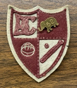 Rare Vintage 1950's Bala Cynwyd School Wool Jacket Patch Standard Pennant W/Pin - Picture 1 of 2