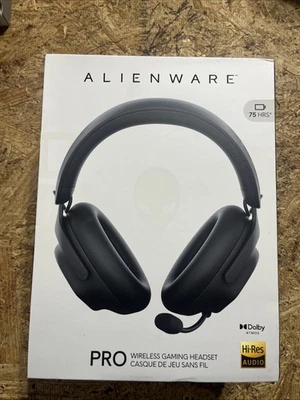 Alienware Pro Wireless Gaming Headset - Dark Side of the Moon -Factory Sealed - Image 1 of 4