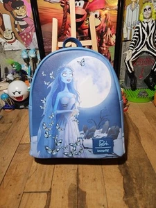 Loungefly Corpse Bride Emily Butterflies Glow-In-The-Dark Mini Backpack New - Picture 1 of 6