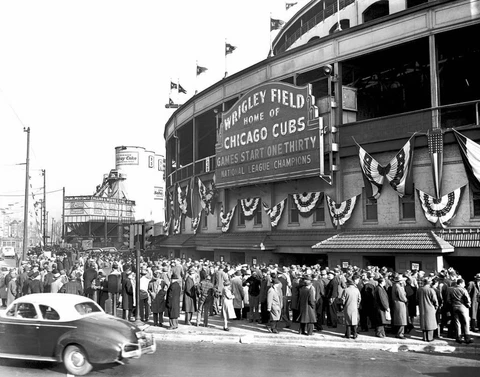 1945 Chicago Cubs WRIGLEY FIELD Glossy 8x10 Photo NL Champions Print Poster Cover