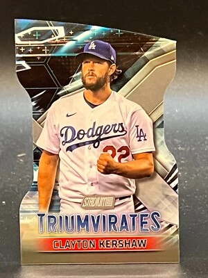 2023 Stadium Club #T-24 Clayton Kershaw Dodgers Triumvirates - Image 1 of 2