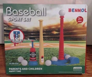 Conjunto deportivo de béisbol T-Ball entrenamiento T-Ball con lanzador ajustable - Imagen 1 de 6