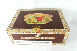 Romeo Y Julieta Empty Cigar Box Reserve Robusto 54 X 5 Browin And Gold 27 Cigars - Picture 1 of 9