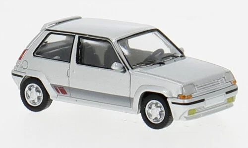 Modellino auto scala 1:87 RENAULT 5 TURBO 1987 SILVER modellismo statico coll... - Immagine 1 di 1