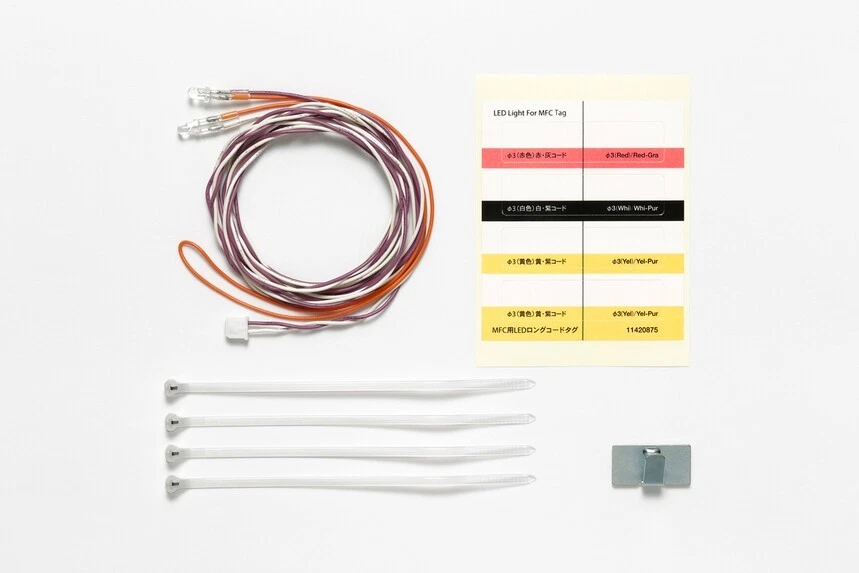 Led Light For Mfc White (1100mm White Cable) RC Radiocomandato TAMIYA - Immagine 1 di 1