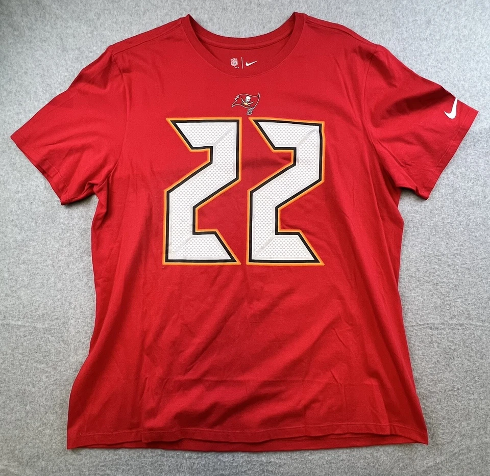 Camisa Nike de los Tampa Bay Buccaneers para hombre XL roja #22 Doug Martin manga corta NFL Foto 1 de 4