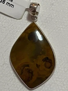 Leopard Skin Jasper Pendant in Sterling Silver - Picture 1 of 5