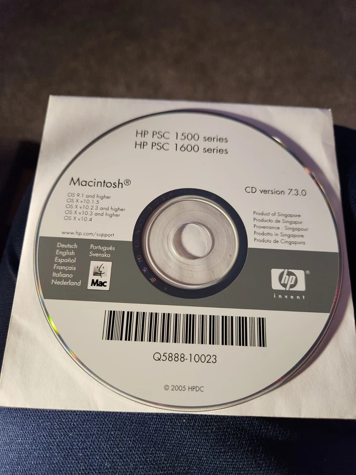 HP PSC 1500 and 1600 Series, Installation Software - Image 1 of 1