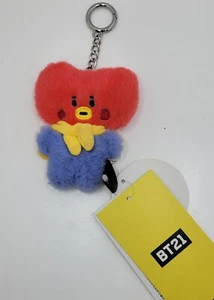 BTS BT21 Line Friends TATA Keychain NEW with Tags - Picture 1 of 1