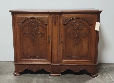 Antiguo aparador consola roble Lieja francés Foto 1 de 4