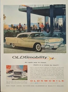 1958 vintage Oldsmobile Print Ad. Portable Radio, A Class By Itself - Picture 1 of 1
