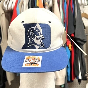 Vintage 90s Starter Cap Duke Blue Devils Snapback Hat Deadstock Hoopla Gear NCAA - Picture 1 of 16