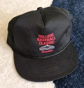 Vintage College Baseball klassische Mütze Kingdome Seattle Mariners NCAA Druckknopflasche 90er - Bild 1 von 5