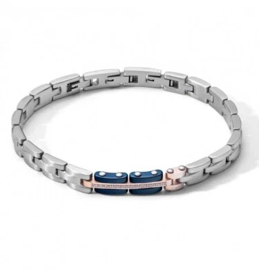 COMETE GIOIELLI  SUITS   BRACCIALE UOMO UBR1041   NUOVO GARANZIA UFFICIALE - Immagine 1 di 2