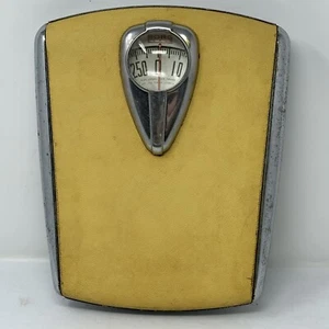 Vintage BORG Bathroom Scale Bubble Glass – Mid Century Art Deco Retro Bath 1950s - Picture 1 of 3